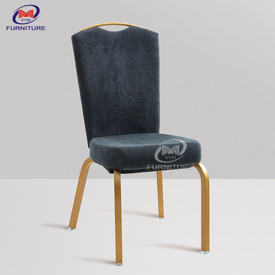 Flexible Back Gray Hotel Banquet Chair Stackable Wedding 5.2KG