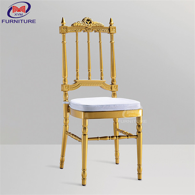অ্যালুমিনিয়াম লোহা মার্জিত ভোজ Chiavari আসন উচ্চ তাপমাত্রা বেকিং পেইন্ট